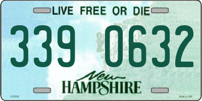 NH license plate 3390632