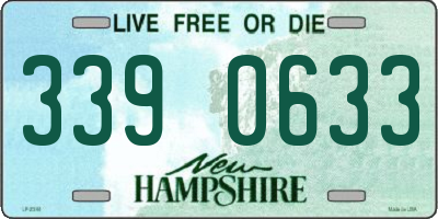 NH license plate 3390633