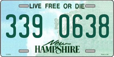 NH license plate 3390638