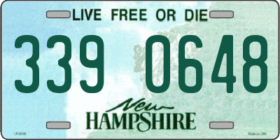 NH license plate 3390648