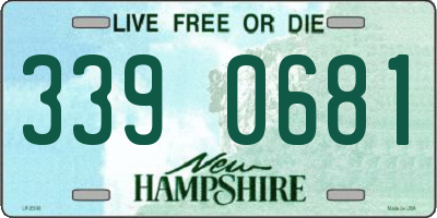 NH license plate 3390681