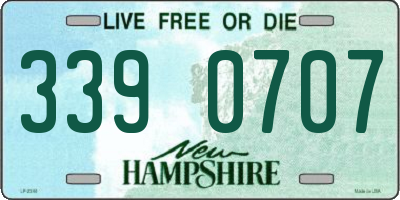 NH license plate 3390707