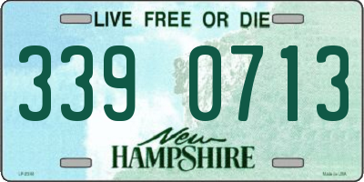 NH license plate 3390713