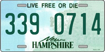 NH license plate 3390714