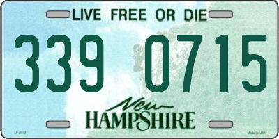 NH license plate 3390715