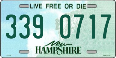 NH license plate 3390717