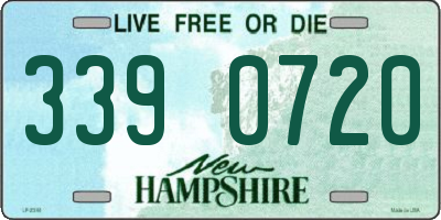 NH license plate 3390720
