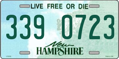 NH license plate 3390723