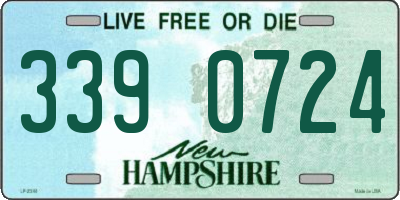 NH license plate 3390724