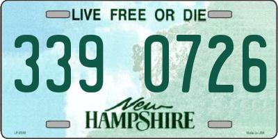 NH license plate 3390726