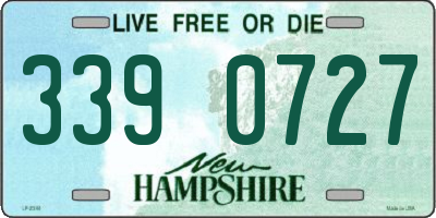 NH license plate 3390727
