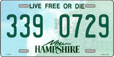NH license plate 3390729