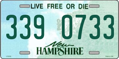 NH license plate 3390733