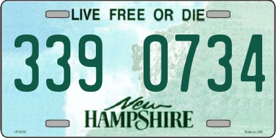 NH license plate 3390734