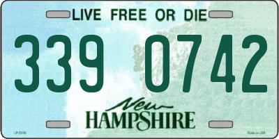 NH license plate 3390742