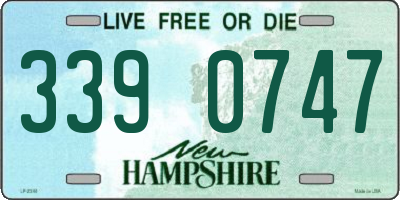 NH license plate 3390747