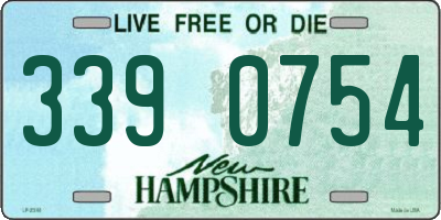 NH license plate 3390754