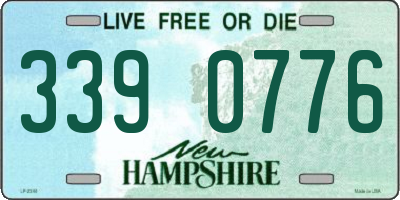 NH license plate 3390776