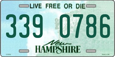 NH license plate 3390786