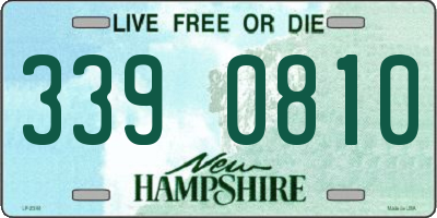 NH license plate 3390810