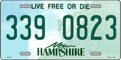 NH license plate 3390823