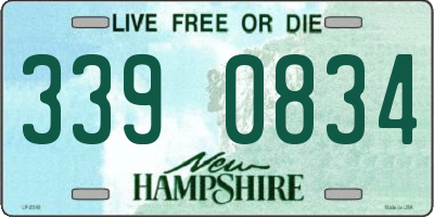 NH license plate 3390834