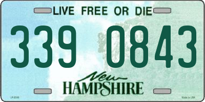 NH license plate 3390843