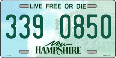 NH license plate 3390850