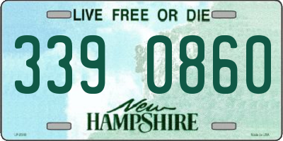 NH license plate 3390860
