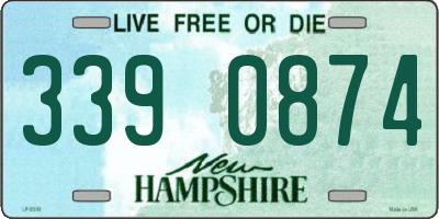 NH license plate 3390874