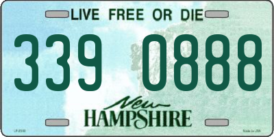 NH license plate 3390888