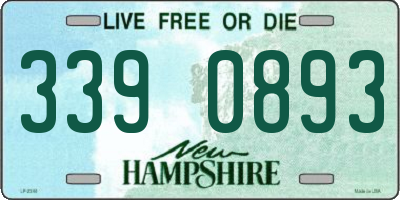 NH license plate 3390893