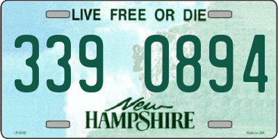 NH license plate 3390894