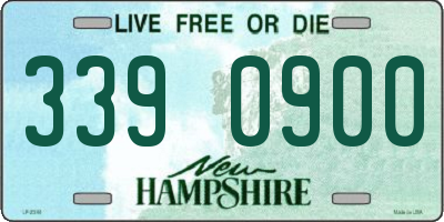 NH license plate 3390900