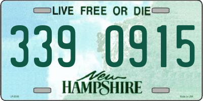 NH license plate 3390915
