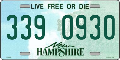 NH license plate 3390930