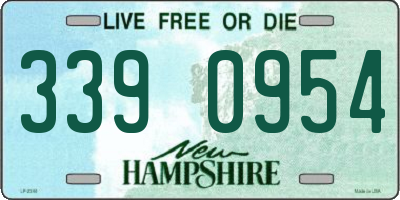 NH license plate 3390954