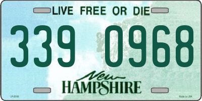 NH license plate 3390968