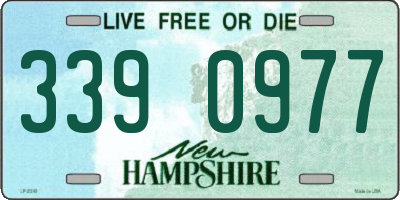 NH license plate 3390977