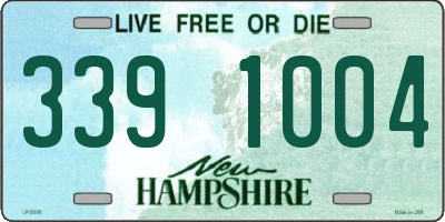 NH license plate 3391004