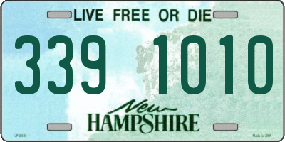NH license plate 3391010