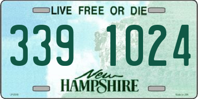 NH license plate 3391024