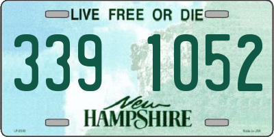 NH license plate 3391052
