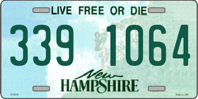 NH license plate 3391064