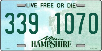 NH license plate 3391070