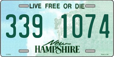 NH license plate 3391074