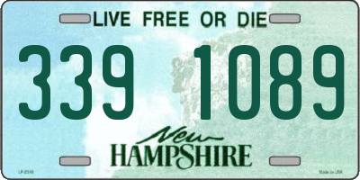 NH license plate 3391089