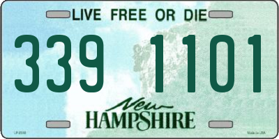 NH license plate 3391101