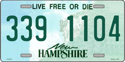 NH license plate 3391104