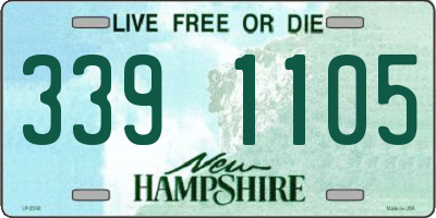 NH license plate 3391105